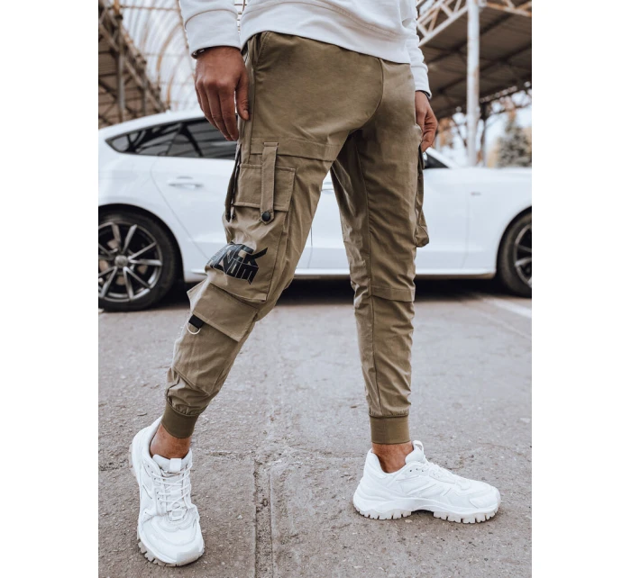 Pánské bojové kalhoty béžové FashionStreet UX4305 Pánské bojové kalhoty béžové FashionStreet UX4305