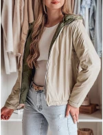 Dámská oboustranná přechodná bunda SYLVIAN zelená FashionStreet TY4860