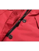 ZIMOWA KURTKA DAMSKA Z KAPTUREM CZERWONA model 21242599 - Ann Gissy ZIMOWA KURTKA DAMSKA Z KAPTUREM CZERWONA model 21242599 - Ann Gissy