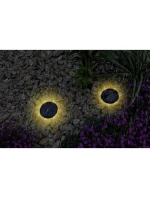 SOLÁRNÍ DISKOVÉ LAMPY PRO MONTÁŽ NA ZEM NEBO NA ZEĎ 2KS SOLÁRNÍ DISKOVÉ LAMPY PRO MONTÁŽ NA ZEM NEBO NA ZEĎ 2KS