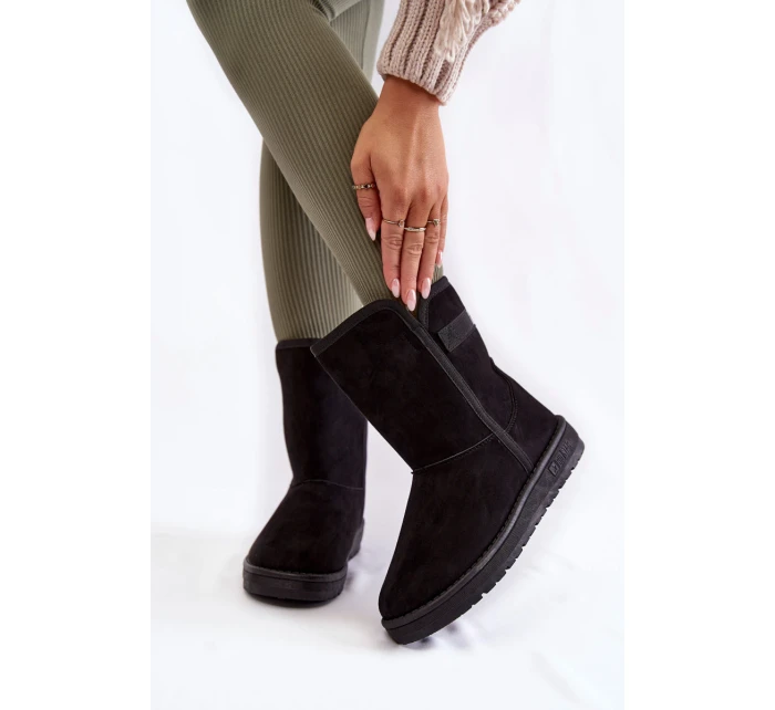 Dámské vysoké boty do sněhu Big Star model 21600022 Černe - Big Star Shoes