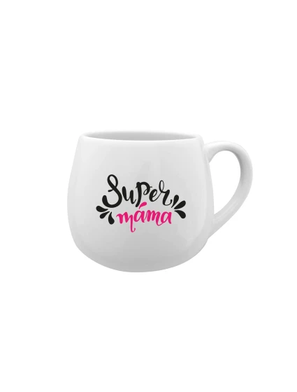 SUPER MÁMA (SPECIÁLNÍ EDICE) - bílý keramický hrníček 300 ml SUPER MÁMA (SPECIÁLNÍ EDICE) - bílý keramický hrníček 300 ml