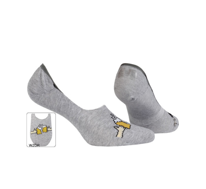 Pánské vzorované ponožky se silikonem