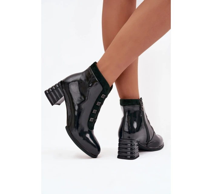 Boty na podpatku model 221140 Step in style Boty na podpatku model 221140 Step in style