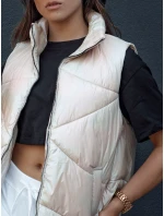 Dámská prošívaná vesta HOLO béžová FashionStreet TY4520