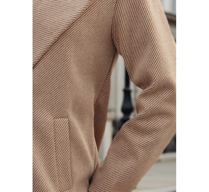 Dámský oversize kabát dlouhý velbloudí Dstreet model 21982230 - FashionStreet