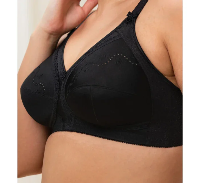 Dámská podprsenka Doreen + Cotton 01 N - BLACK černá - Triumph Dámská podprsenka Doreen + Cotton 01 N - BLACK černá - Triumph
