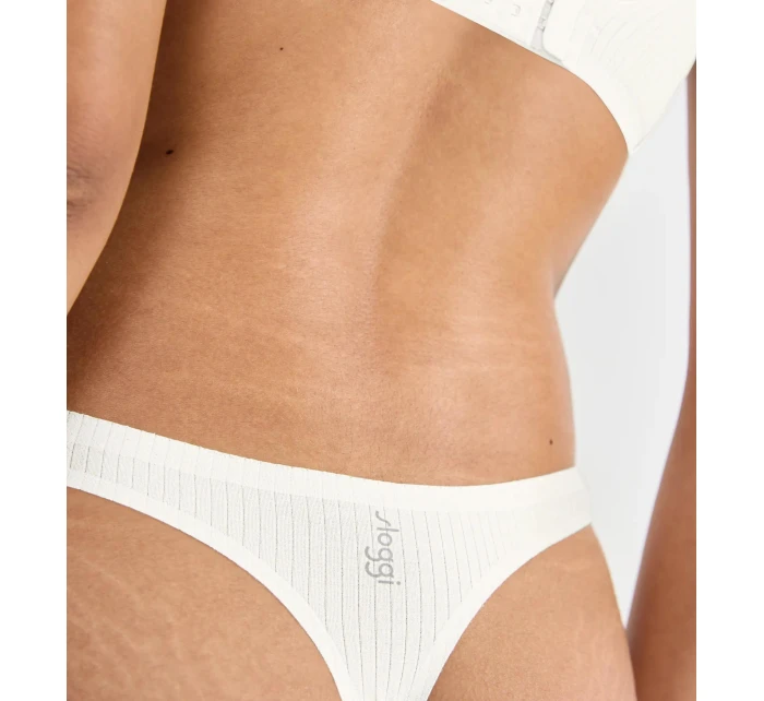 Dámská tanga  ZERO Feel Pure String - WHITE - bílé 00GZ - SLOGGI