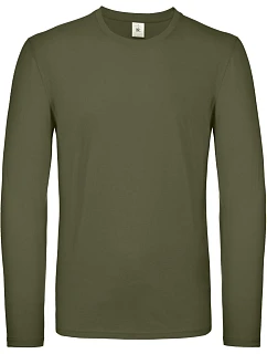 B&C #E150 LSL Tričko s dlouhým rukávem 01.005T urban khaki