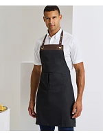 Premier PR 123 Zástěra s laclem "Espresso" 39.0123 navy/brown Premier PR 123 Zástěra s laclem "Espresso" 39.0123 navy/brown