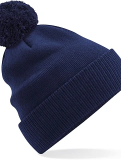 B Pletená bio čepice s bambulí 53. oxford navy model 22433306 - Beechfield