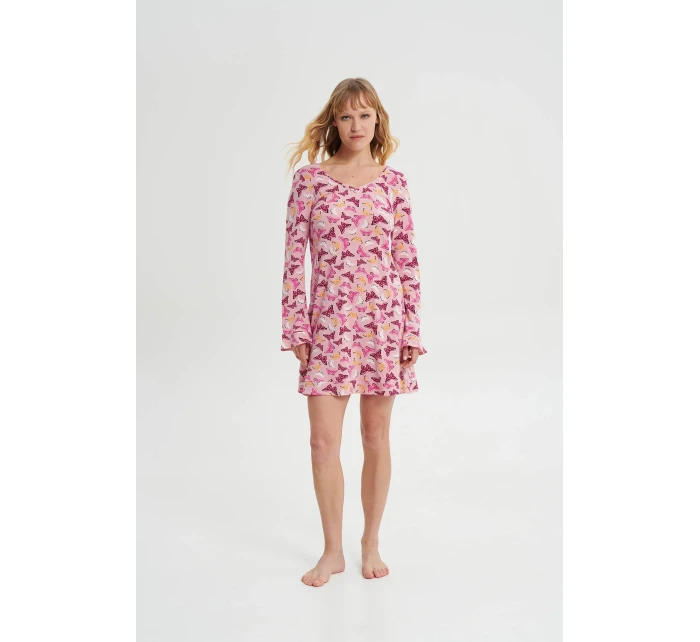 Noční košile s dlouhými rukávy model 18936352 - Vamp