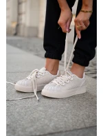 Dámské tenisky se zdobením na platformě béžové Eanneth Dámské tenisky se zdobením na platformě béžové Eanneth