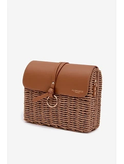 Malá Pletená Kabelka s Řetízkem Hnědá Renara