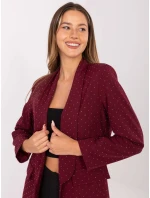 Marynarka IT MA model 21319937 bordowy - FPrice Marynarka IT MA model 21319937 bordowy - FPrice