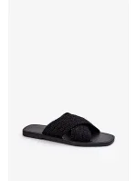 Dámské ploché pantofle Big Star Černé Dámské ploché pantofle Big Star Černé