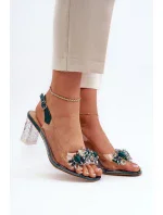 Sandály na podpatku model 195570 Step in style Sandály na podpatku model 195570 Step in style