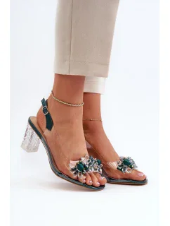 Sandály na podpatku model 195570 Step in style