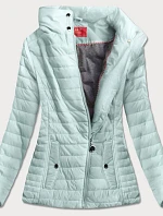 Bunda v šedomátové barvě s vysokým stojáčkem (DL016)