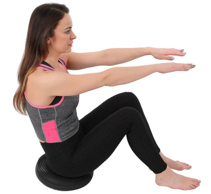 SENSOMOTOR CUSHION DISK S PUMPIČKOU 33CM RŮŽOVÝ ENERO FIT