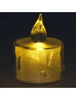 Dekorativní svíčka 3,6x5 cm zdobená LED diodami Dekorativní svíčka 3,6x5 cm zdobená LED diodami