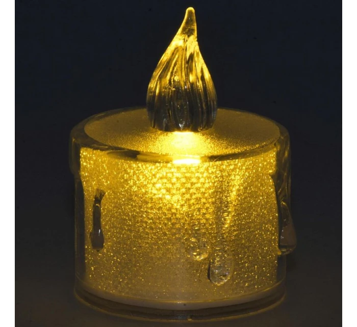 Dekorativní svíčka 3,6x5 cm zdobená LED diodami Dekorativní svíčka 3,6x5 cm zdobená LED diodami