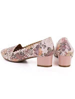 Dámské ažurové boty na podpatku Potocki 26-12393