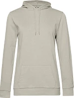 B&C #Hoodie /women Dámská mikina s kapucí 01.W04W grey fog
