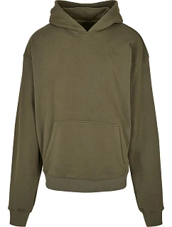Build your Brand BY 162 Mikina s kapucí z těžké bavlny "Ultra Heavy" 56.0162 olive