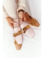 Dámské Nazouváky S řetízkem Béžové model 21549937 On Me - Boto Dámské Nazouváky S řetízkem Béžové model 21549937 On Me - Boto