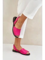 Kožené Pantofle Fuchsie Zazoo 40327