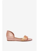 Kožené sandály model 21701914 růžové zlato - Maciejka