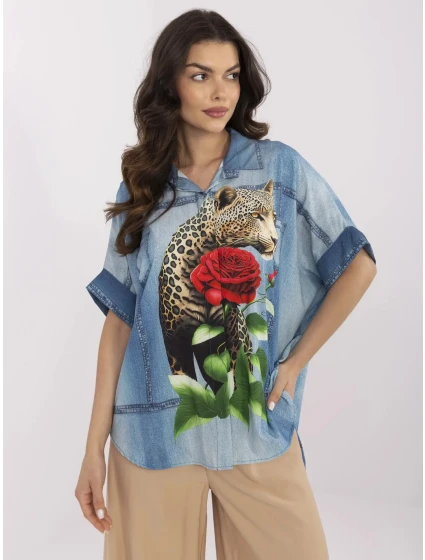 Košile DHJ KS  modrá model 21021870 - FPrice