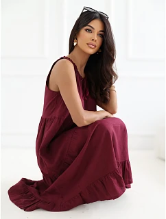Sukienka IT SK model 22264227 bordowy - FPrice