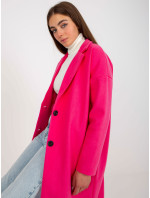 Dámský kabát TW EN BI-7298-1.15 tmavě růžový - Och Bella