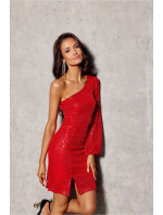 Dámské šaty SUK0432 červené - Roco Fashion