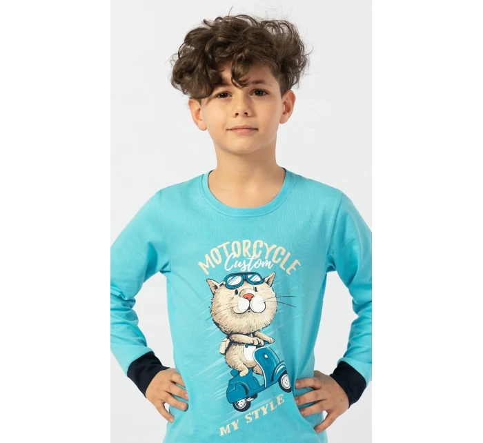 Dětské pyžamo dlouhé Motocycle