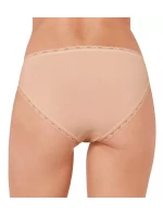 Dámské kalhotky 24/7 Cotton Lace Tai C3P - BROWN - sv. hnědé 6239 - SLOGGI Dámské kalhotky 24/7 Cotton Lace Tai C3P - BROWN - sv. hnědé 6239 - SLOGGI