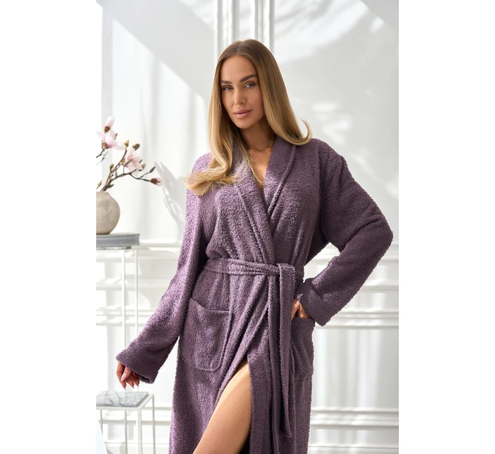 L&L 2558 Celeste dlouhý dámský župan M-2XL