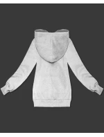 Šedá volná klokaní mikina s kapucí model 21395696 - S'WEST