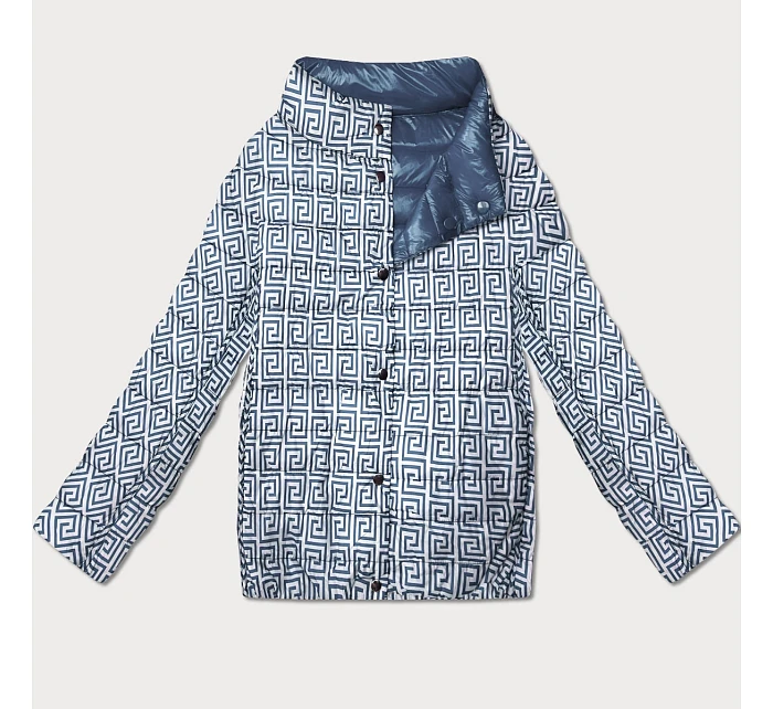 Lekko ocieplana dwustronna kurtka do bioder Goodlookin niebieska (P21-7213/7212-30S)