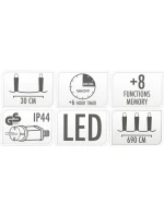 LAMPKI   72 LED BIAŁY model 21832467