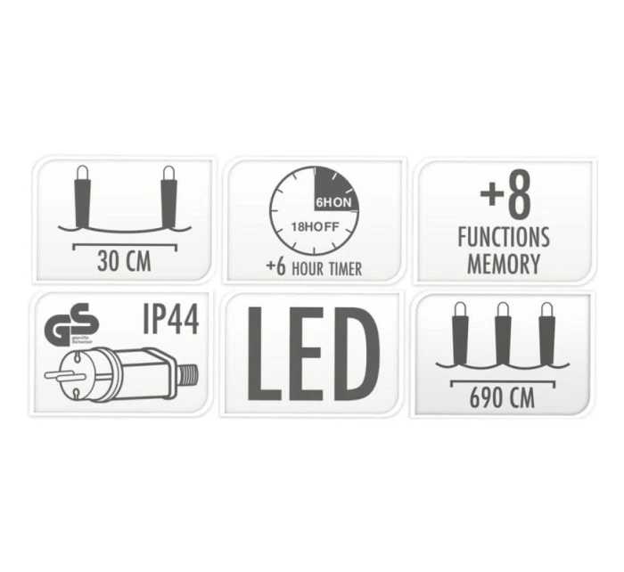 LAMPKI   72 LED BIAŁY model 21832467