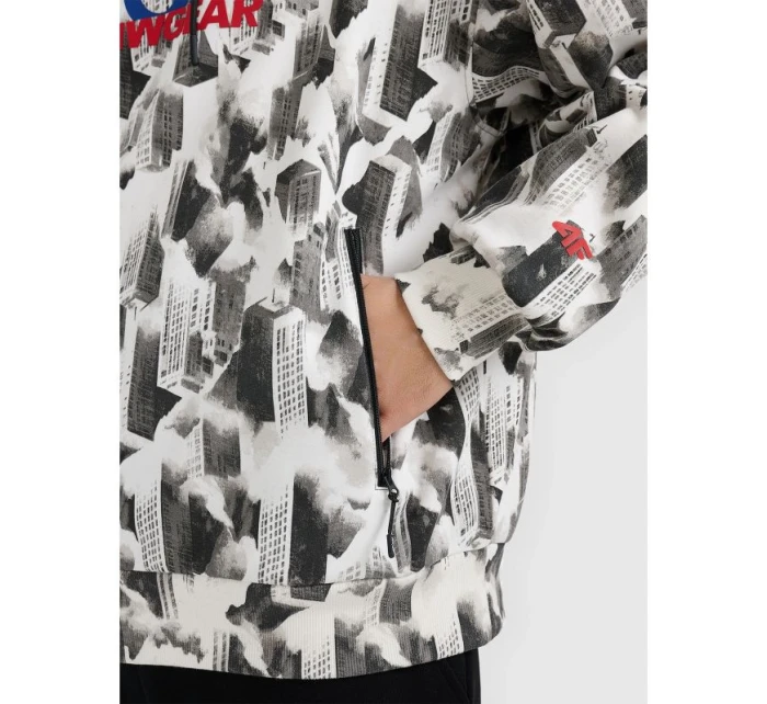 Pánská volná mikina s kapucí 4F 4FRAW25TSWSM2569-91A