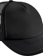 Beechfield B 645B Dětská 5 panelová síťovaná kšiltovka 53.645B black/black