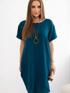 Šaty s kapsami a přívěskem námořní