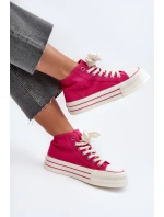 Dámské tenisky na platformě Fuksja Aineri Dámské tenisky na platformě Fuksja Aineri