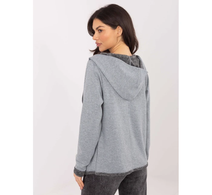 Mikina D68450M01066D3 šedá Mikina D68450M01066D3 šedá