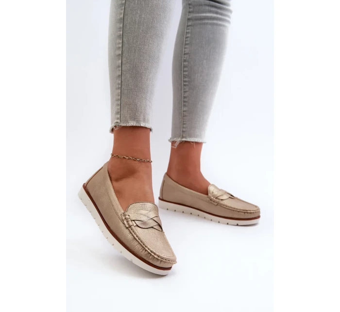 Dámské mokasíny z eko kůže Golden model 20451638 - Kesi