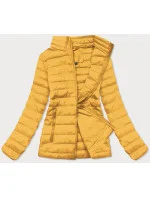 Lehká žlutá dámská prošívaná bunda (20311-333)